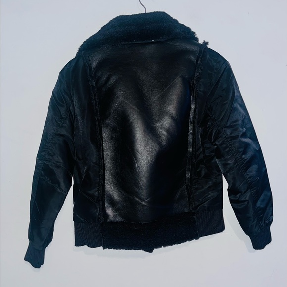 Jason Wu Bomber Jacket Faux Leather/Fur Sz M NWT! - Picture 3 of 12